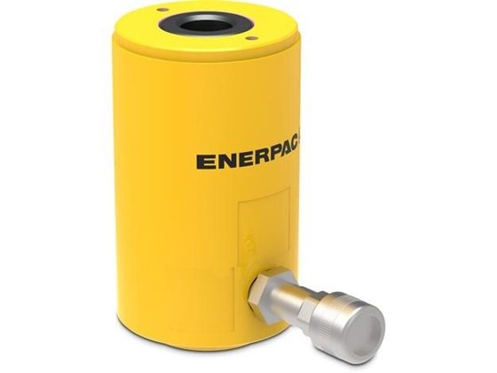 Enerpac RCH121 hollow plunger cylinder, 13.8 ton capacity, 1.63 in stroke