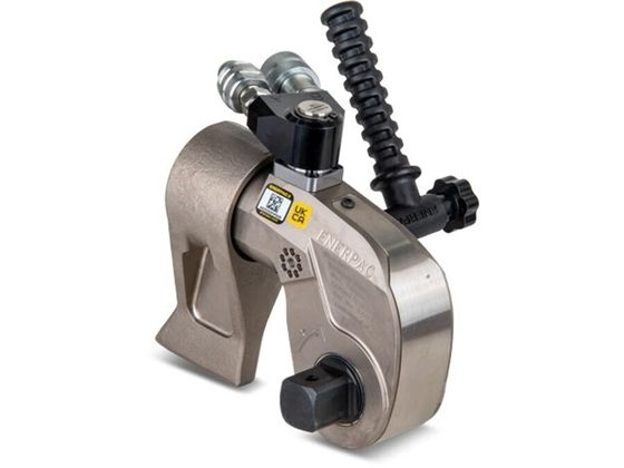 Enerpac S3000X square drive hydraulic torque wrench, 3225 ft-lb max torque, 1" square drive